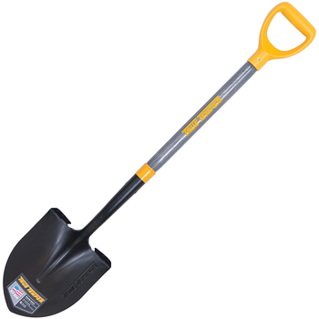 43 In. Round Point Shovel With Wood Handle & Poly D-grip
