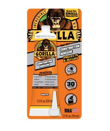 8020002 2.5 Oz Gorilla Construction Adhesive