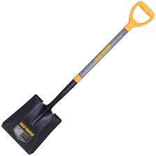 43 In. Square Point Shovel With Wood Handle & Poly D-grip