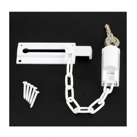 Door Guard Chain, White - 6.5 In.