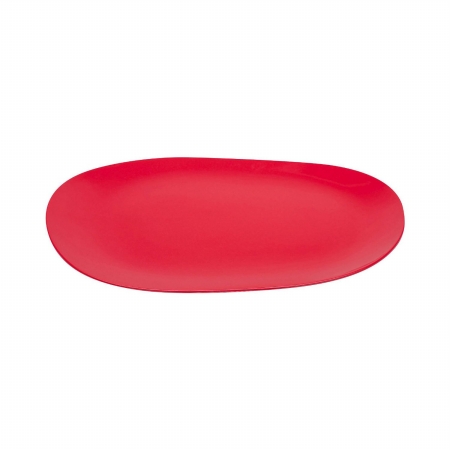 0078-0032 Red Moso Bamboo Serving Tray, 14 In.