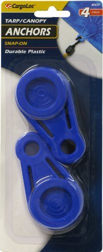 82472 4 Pack Blue Snap On Tarp Anchors 4 Count