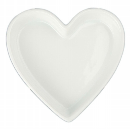 900069 6 Oz Heart Shaped Porcelain Quiche, Pack Of 4