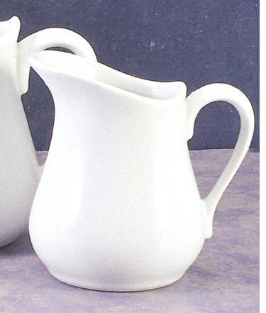 900147 8 Oz White Porcelain Pitcher, Pack Of 4