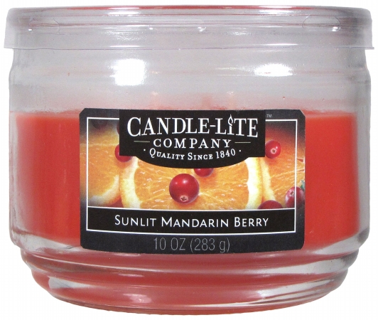 Candle Lite 1879271 4 Pack Sunset Mandarin Berry Jar Candle , 10 Oz