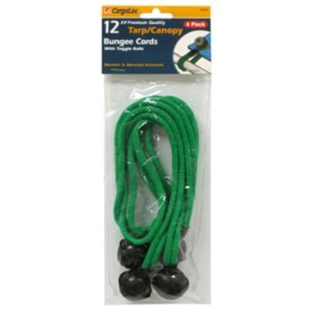 62392 12 In. X 4 Mm Green Ball Bungee 4 Piece Set, Pack Of 6