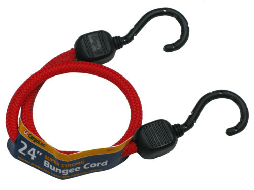 32371 24 In. Red Injection Bungee Cord, Pack Of 10