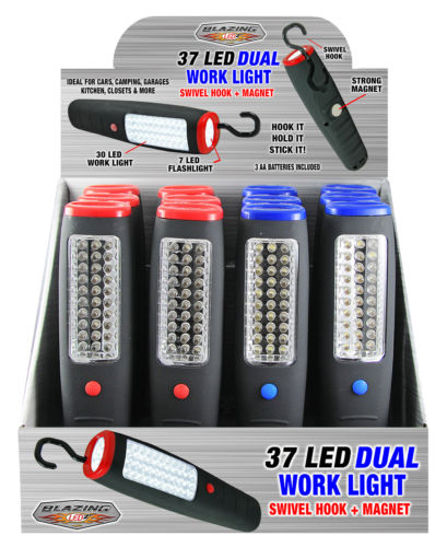 702177 Assorted Colors Led Dual Worklight , Pack Of 12
