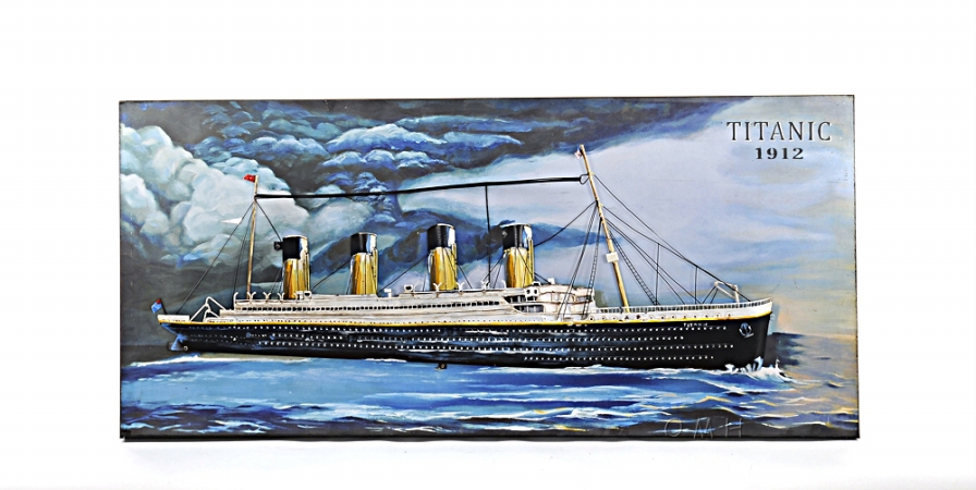 Aj046 Titanic 3d Painting