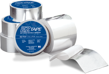 047-ez-zt2.5 Fully Coated Aluminum Tape, 2.5 In.