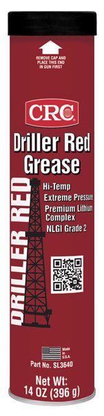 125-sl3640 Driller Red Grease Extreme Pressure Lithium Complex Grease, 14 Wt Oz.