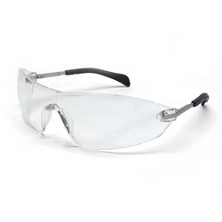 135-s2210 Blackjack Elite Safety Glasses With Chrome Metal Temple And Clear Lens