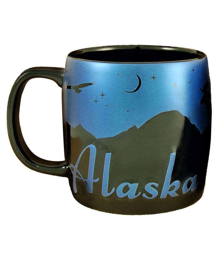 Smala05 Alaska 22 Oz Nigh Sky Silhouette Mug