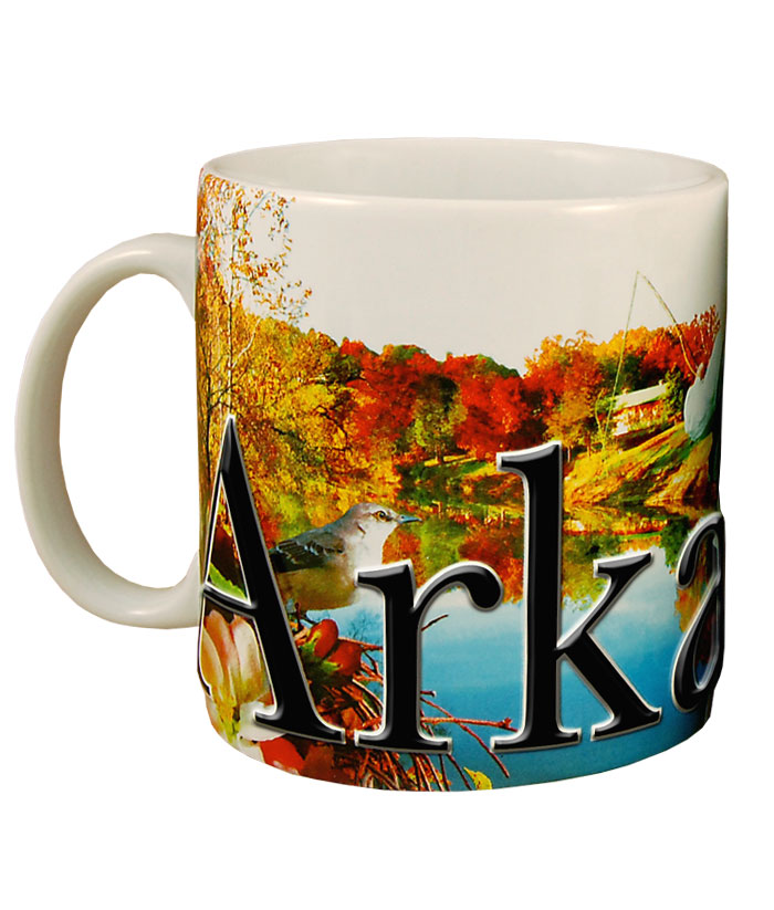Smark01 Arkansas 18 Oz Full Color Relief Mug