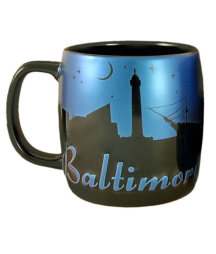 Smbal02 Baltimore 22 Oz Night Sky Silhouette Mug