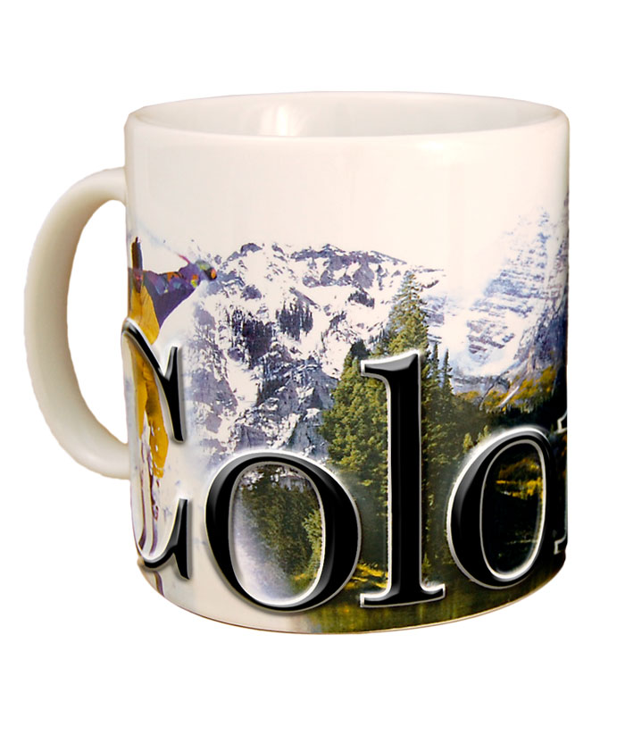 Smcol03 Colorado 18 Oz Full Color Relief Mug