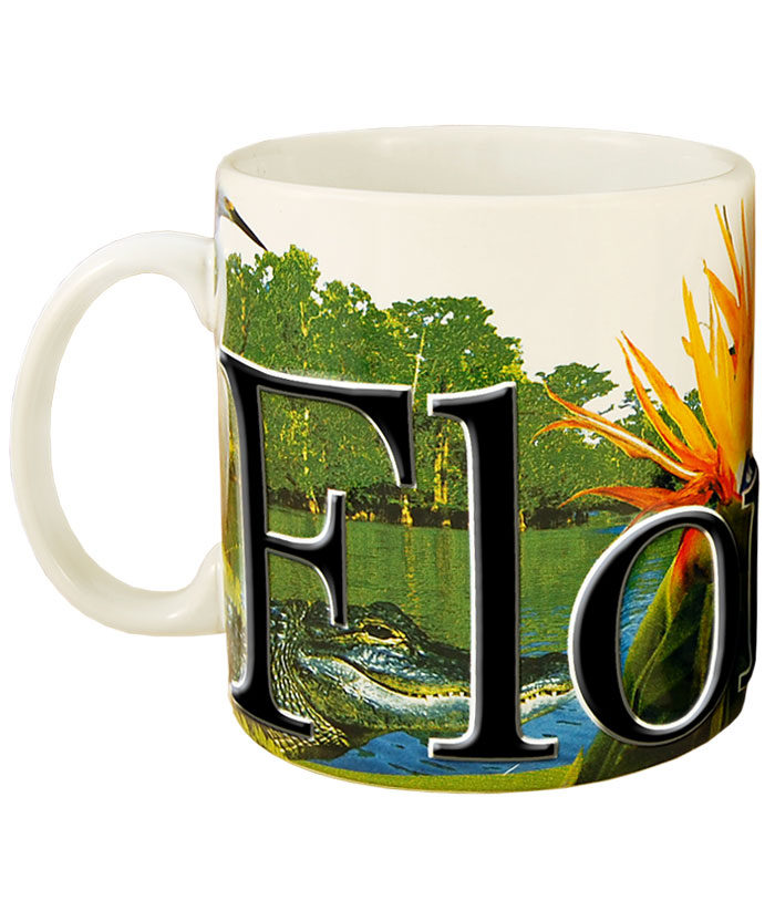 Smfla02 Florida 18 Oz Full Color Relief Mug