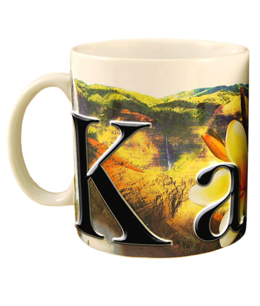 Smkau01 Kauai 18 Oz Full Color Relief Mug