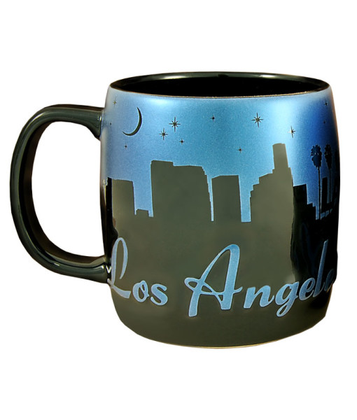 Smlac06 Los Angeles 22 Oz Night Sky Silhouette Mug