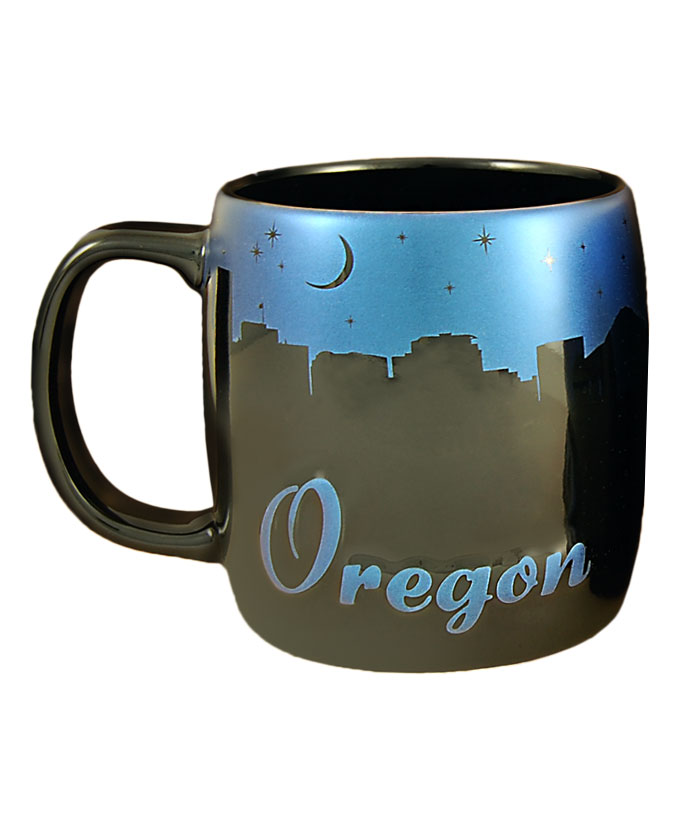 Smore03 Oregon 22 Oz Night Sky Silhouette Mug