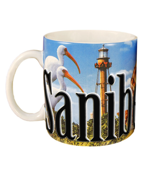 Smsbi01 Sanibel Island 18 Oz Full Color Relief Mug