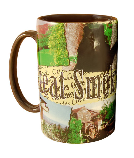 Smsmt02 Smoky Mountains 18 Oz Tall Color Etched Mug