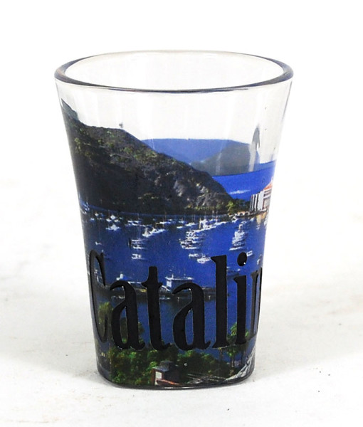Sgcti01 Catalina Island Full Color Etched Shot Glass