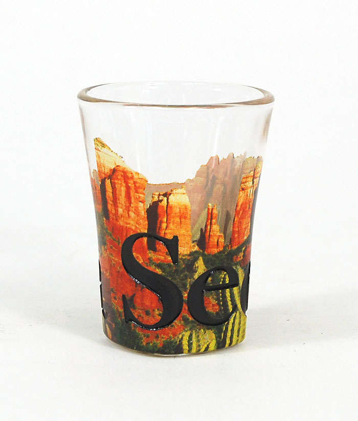 Sgsed01 Sedona Full Color Etched Shot Glass