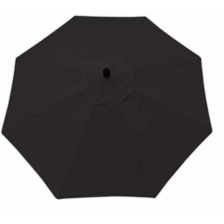 Um90rzsb1032 Resort 9 Ft. Market Umbrella With Windvent, Bronze Frame Finish - Canvas Black Sunbrella Fabric