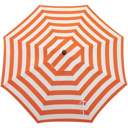Um90rzsb2026 Resort 9 Ft. Market Umbrella With Windvent, Bronze Frame Finish - Cabana Flame Sunbrella Fabric