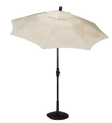 Um90rzsdc001 Resort 9 Ft. Market Umbrella With Windvent, Bronze Frame Finish - Oyster Beige Sunbrella Fabric