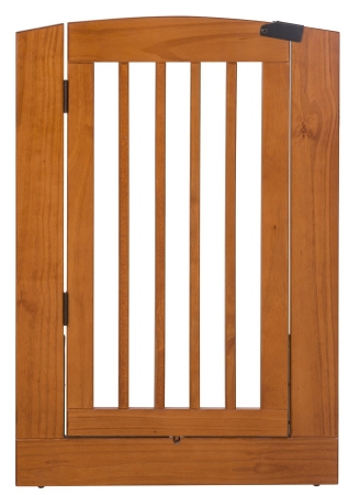 193606 Individual Large Panel Pet Gate With Door, Chestnut - 36 X 24 X 0.75 In.