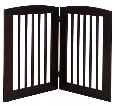 253602 2 Panel Large Expansion Pet Gate, Cappuccino - 36 X 48 X 0.75 In.