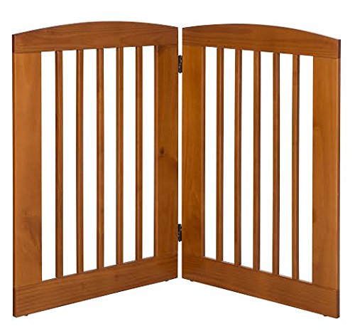 253606 2 Panel Large Expansion Pet Gate, Chestnut - 36 X 48 X 0.75 In.