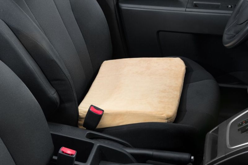 0227mv-0-tan Seat Riser Velour Cover Memory Foam, Tan