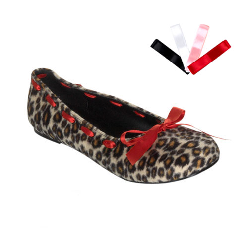 Demonia Daisy20 Cheetah Eyelet Upper With 4 Sets Of Lacing Mary Jane Flat Size 9