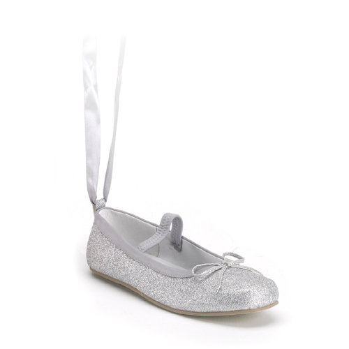 Funtasma Ballerina-01G Silver Glitter Children and amp;apos;s Ballerina Flat Size L