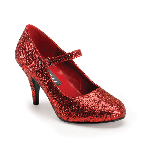 Funtasma Glinda50G Red Glittre Mary Jane Shoe 3 Inch Size 12