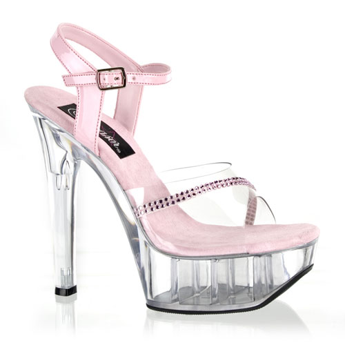 Pleaser Jezebel614 5.75 Inch Square Heel Ankle Strap Platform Sandle Size 12