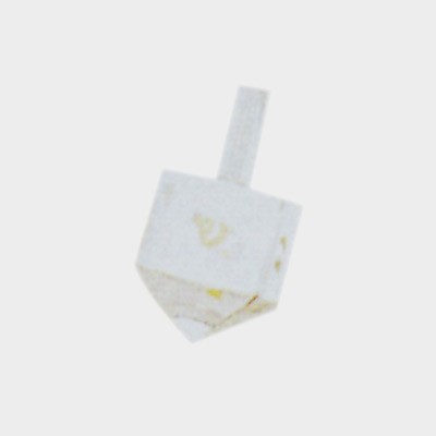 Alef Judaica DL33 Small Lucite Dreidel with Gold Lettering