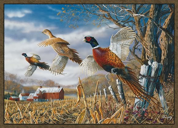 Custom Printed Rugs Pheasants Pheasants Wildlife Rug