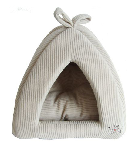 Best Pet Supplies TT630-M Pet Tent Bed in Beige Corduroy