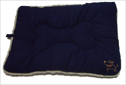 Best Pet Supplies MT862XL Pet Crate Mat in Navy Blue Faux Suede - X-Large