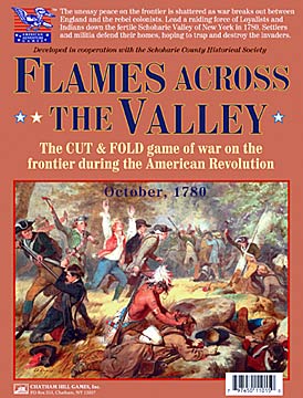 Chatham Hill Games Flames Across The Valley Paper Board Game