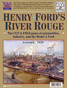 Chatham Hill Games Henry Fords River Rouge Paper Board Game