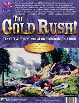 Chatham Hill Games 1849 Gold Rush Paper Board Game