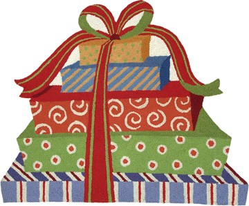 123 Creations C292.36x30 Inch Presents - Xmas Hooked Rug