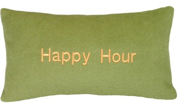 123 Creations C799B.10x16 inch Olive Green - Cashmere Blend pillowHappy Hour - 100% wool