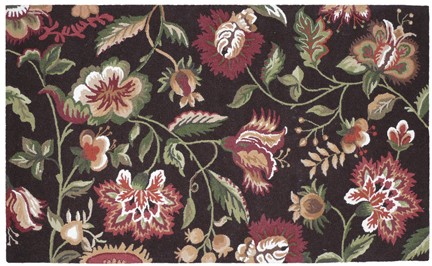 123 Creations C909 2x3 Foot Jacobean Hooked Rug