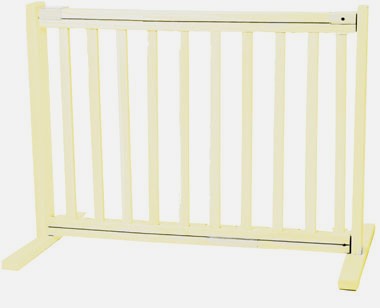 Dynamic Accents 42106 20 Inch All Wood Small Free Standing Gate - Warm White
